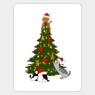 Happy Christmas Cats Magnet